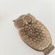 Brass owl ashtray