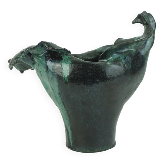 danish modern ceramic VASE bowl studio pottery conny walther demark 60s70s