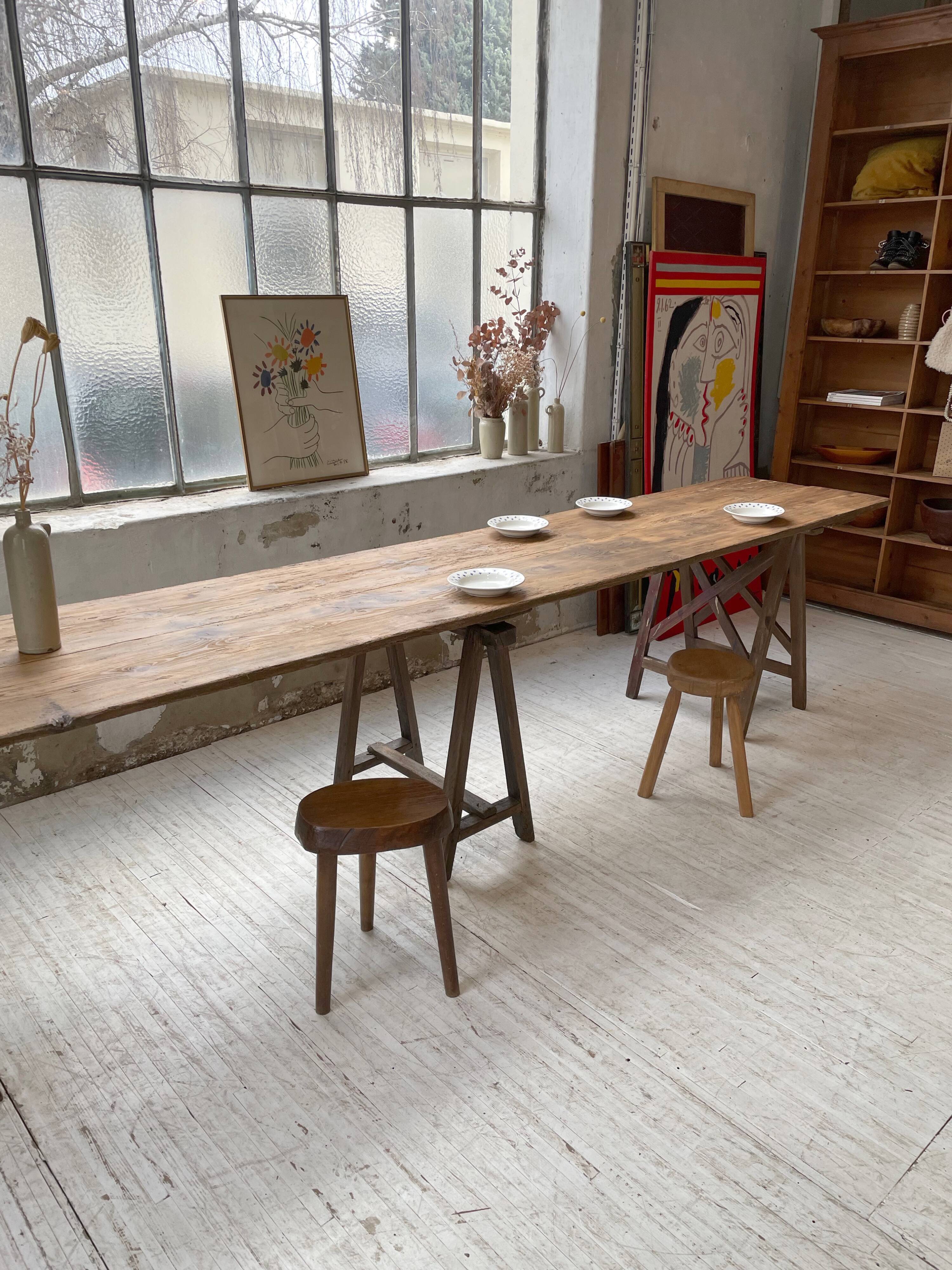 Guinguette table XXL 4m trestles