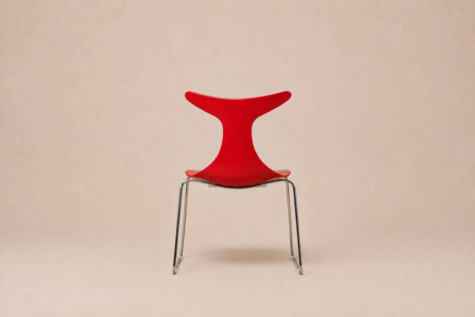 Gino Carollo x Ciacci Kreaty — Suite de quatre « Delfy » rouge — c. 1990