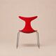 Gino Carollo x Ciacci Kreaty — Suite de quatre « Delfy » rouge — c. 1990
