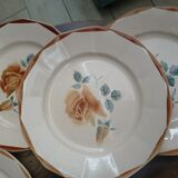 Set of 7 plates digoin Sarreguemines
