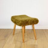 High stool seat khaki / olive / redhead - beech legs