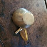 Cendrier en laiton massif – design "apple" vintage cendrier en laiton