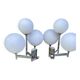 Paire d’appliques opaline style Sciolari