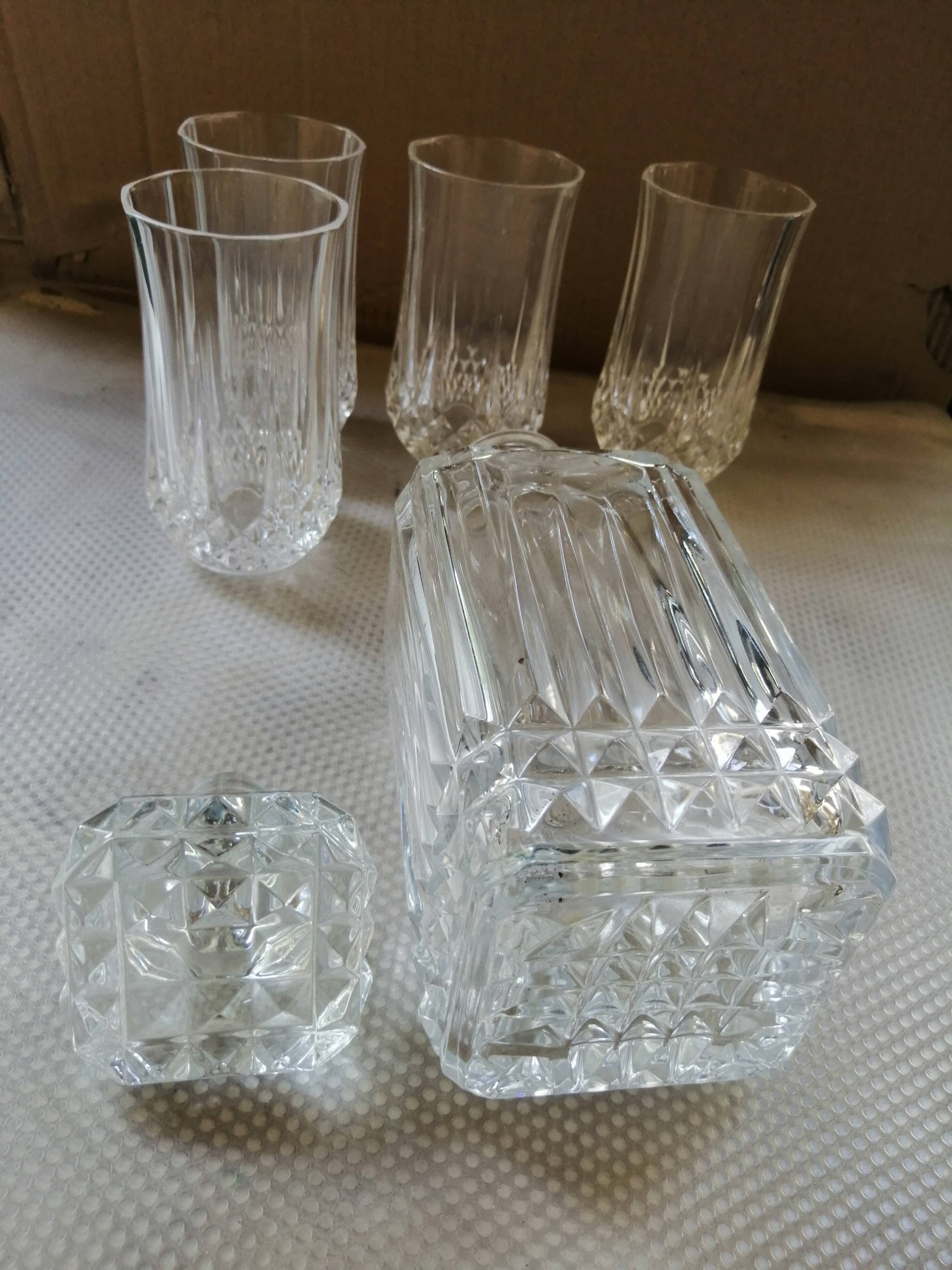 Vintage Arques crystal whisky service