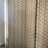19th century floral fabric screen