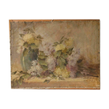 Painting by Jakub Obrovsky still life bouquet of flowers