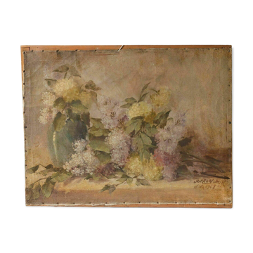 Peinture de Jakub Obrovsky nature morte bouquet de fleurs