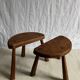 Tabourets de traite brutalistes