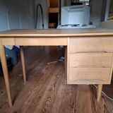 Solid oak desk from the 60s-70s.