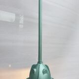 Workshop suspension with metallic green pole