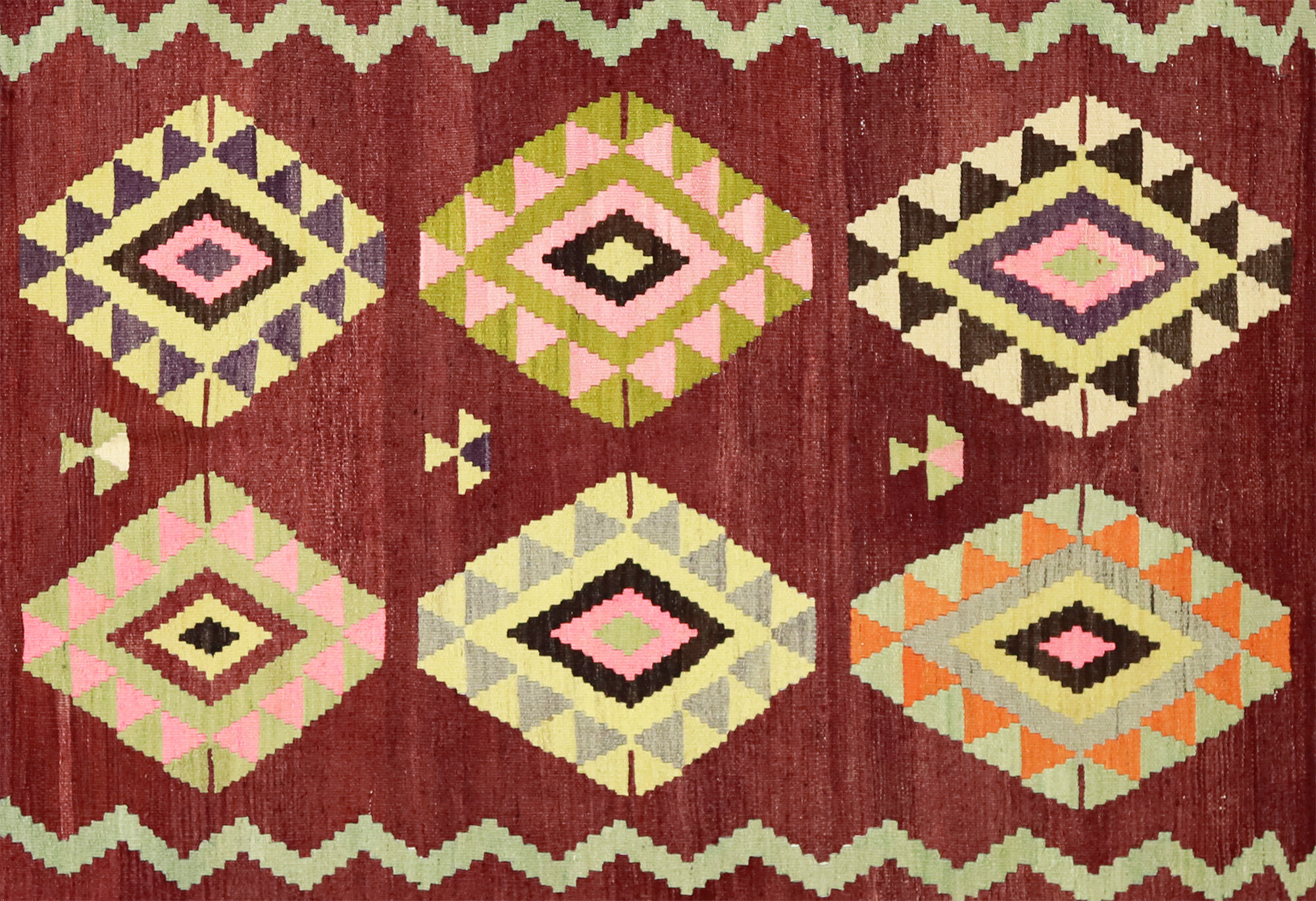 Anatolian handmade kilim rug 264 cm x 167 cm