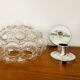 Bubble glass wall lamp or flush light by Helena Tynell for Glashütte Limburg