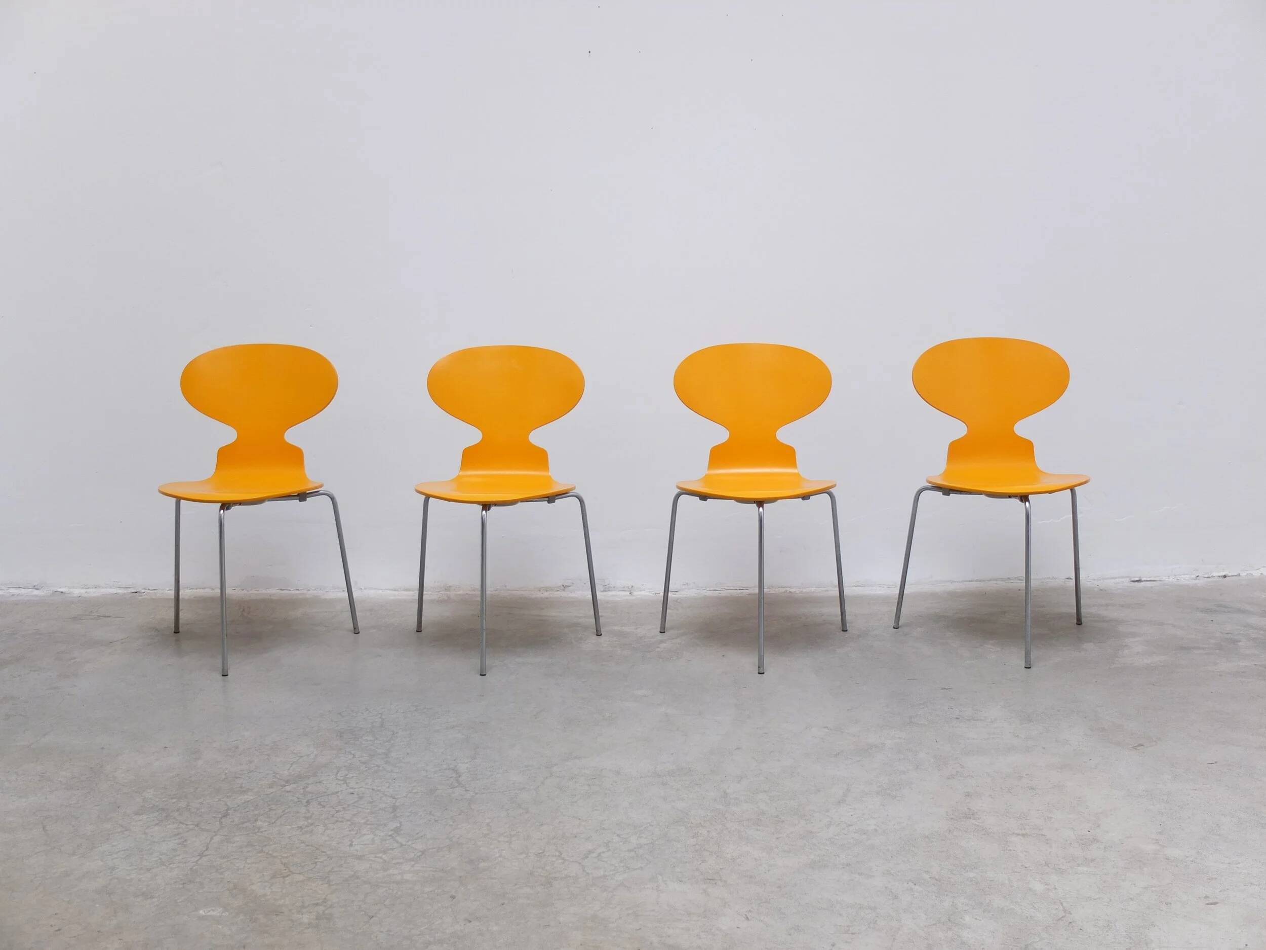 set of 4 'Ant' chairs by Arne Jacobsen for Fritz Hansen, 1974