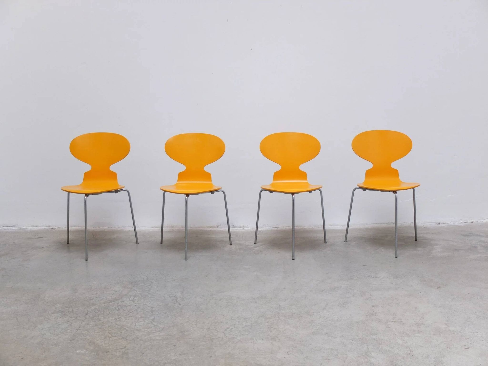 set of 4 'Ant' chairs by Arne Jacobsen for Fritz Hansen, 1974