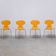 set of 4 'Ant' chairs by Arne Jacobsen for Fritz Hansen, 1974