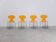 4 chaises 'Ant' par Arne Jacobsen pour Fritz Hansen, 1974