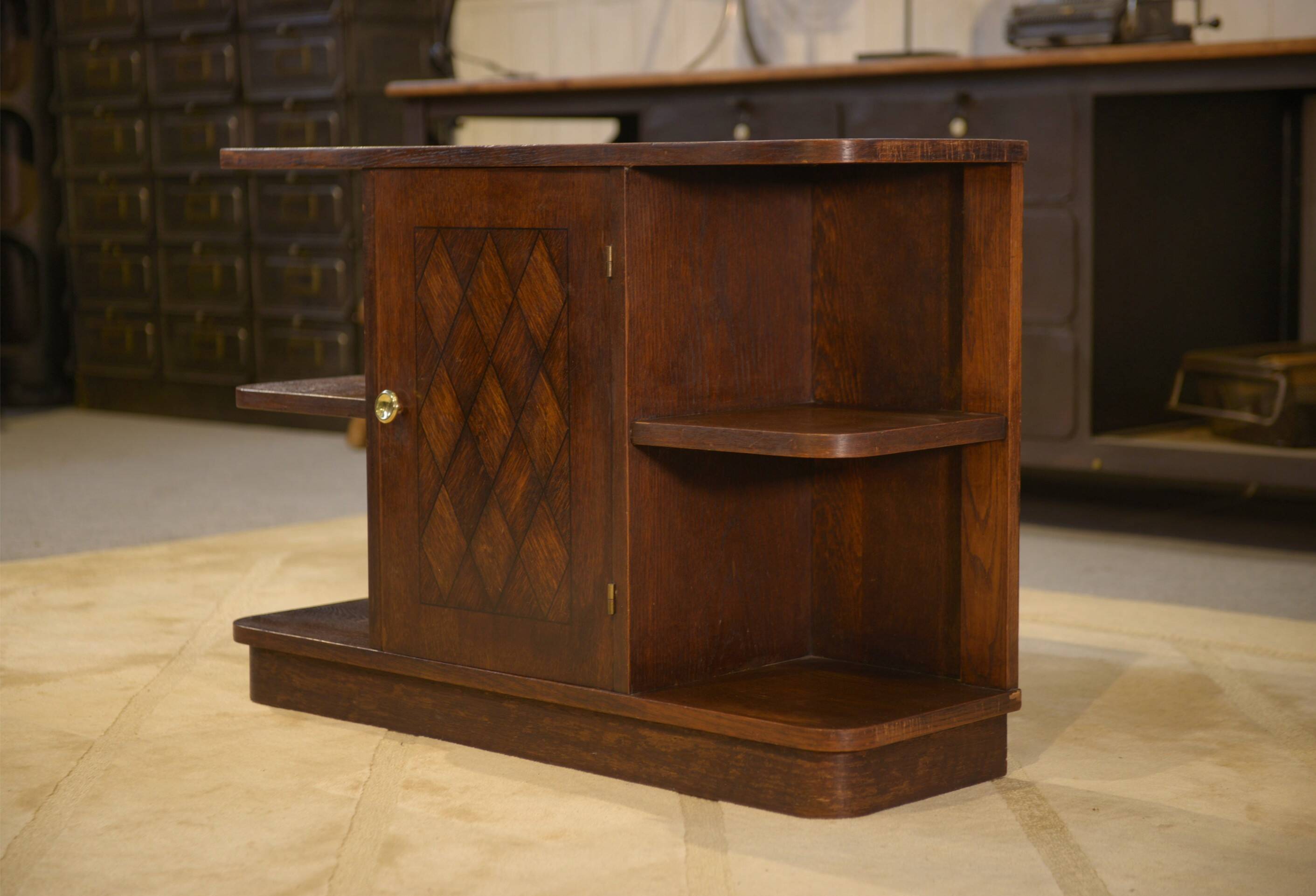 1960s oak side table