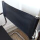 Leather and chrome design chair cantilever 60s/70s