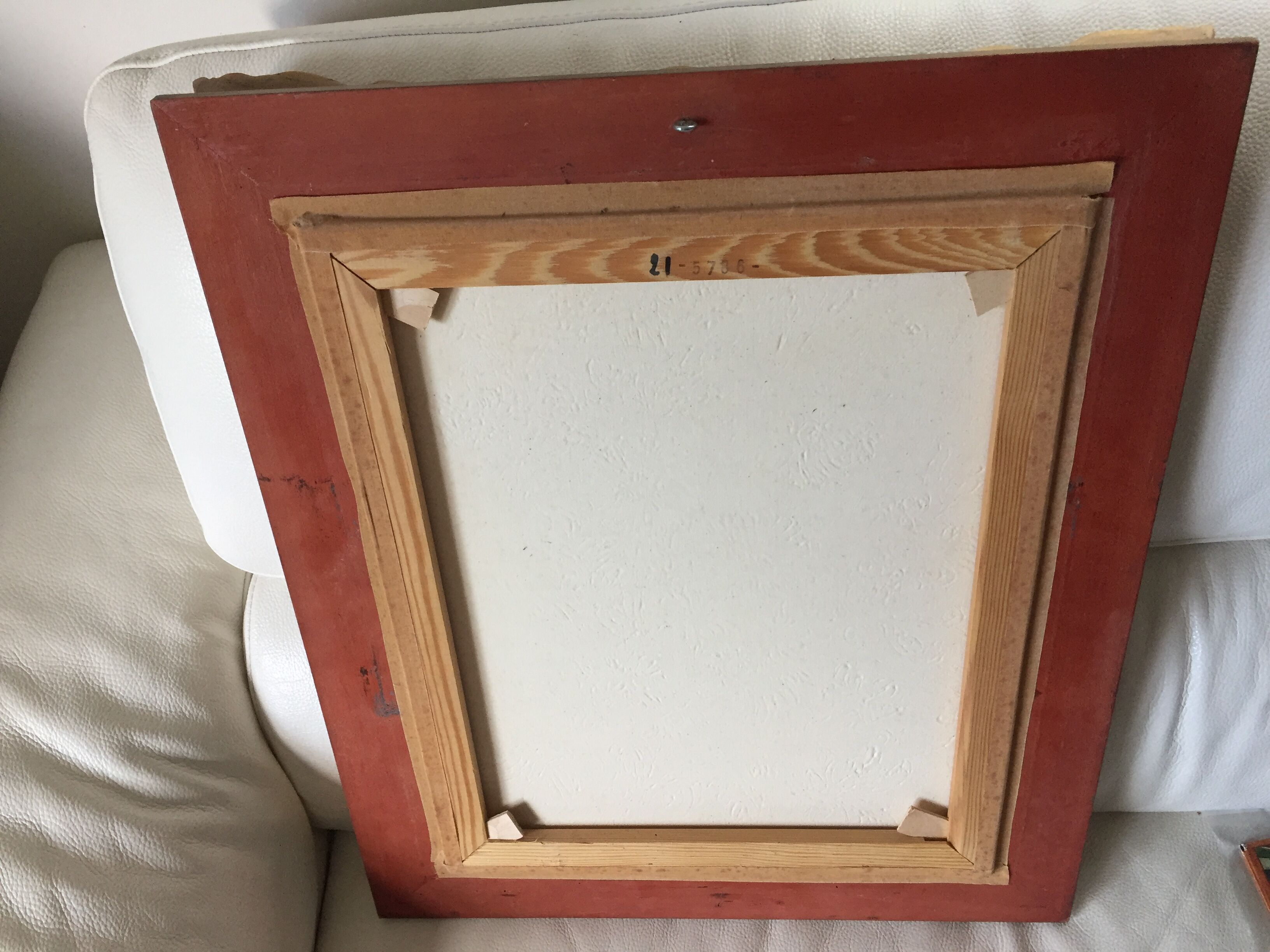 Oil on canvas framed by Sonja Navratil