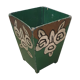 Corbeille à papiers art deco en bois