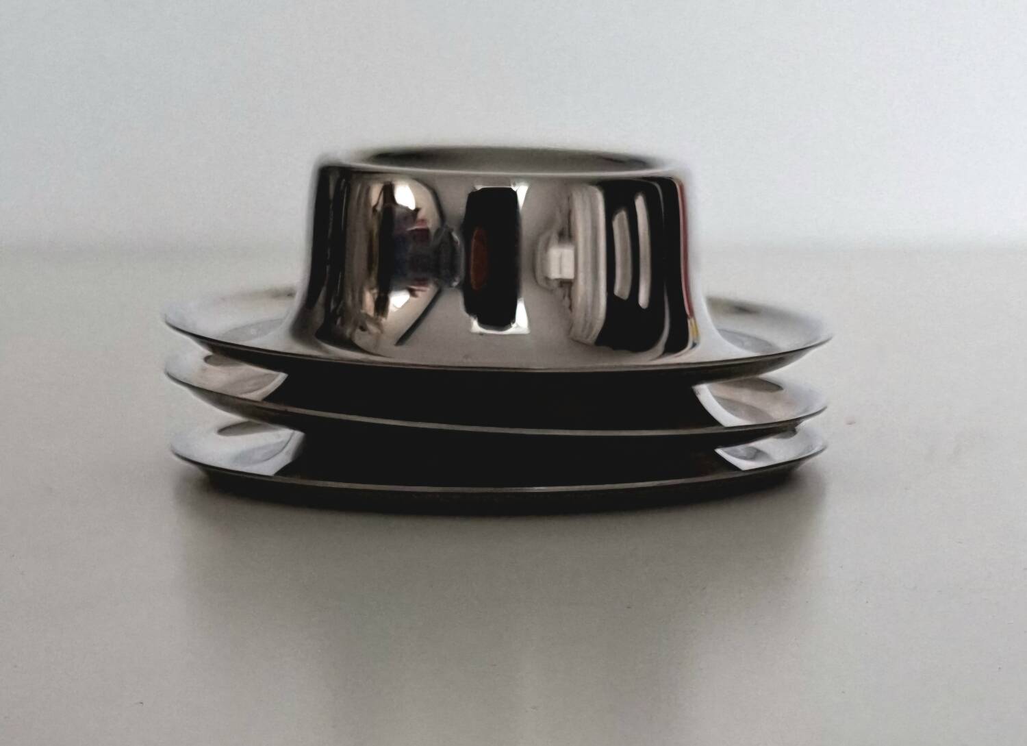 Vintage stainless steel egg cup