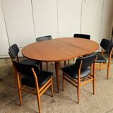 Table ronde vintage extensible