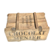 1925 menier chocolate wooden box