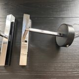 Paire d’appliques gallery en inox