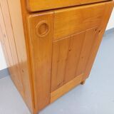 Charlotte Perriand selection Les Arcs vintage pine storage unit from the 60s and 70s