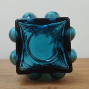 Vintage blue bubble vase (1960-1970) designed by Whilhelm Braun-Feldweg