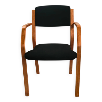 Vintage Scandinavian beech chair – Lanabdesign – stackable, 1960s