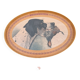 Plateau rétro Chien de Chasse Lithographie de Riab 💐