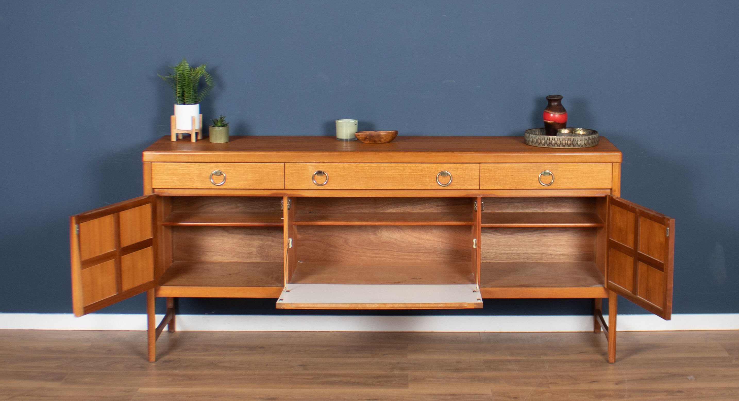 Retro teak 1960s nathan squares mid century sideboard