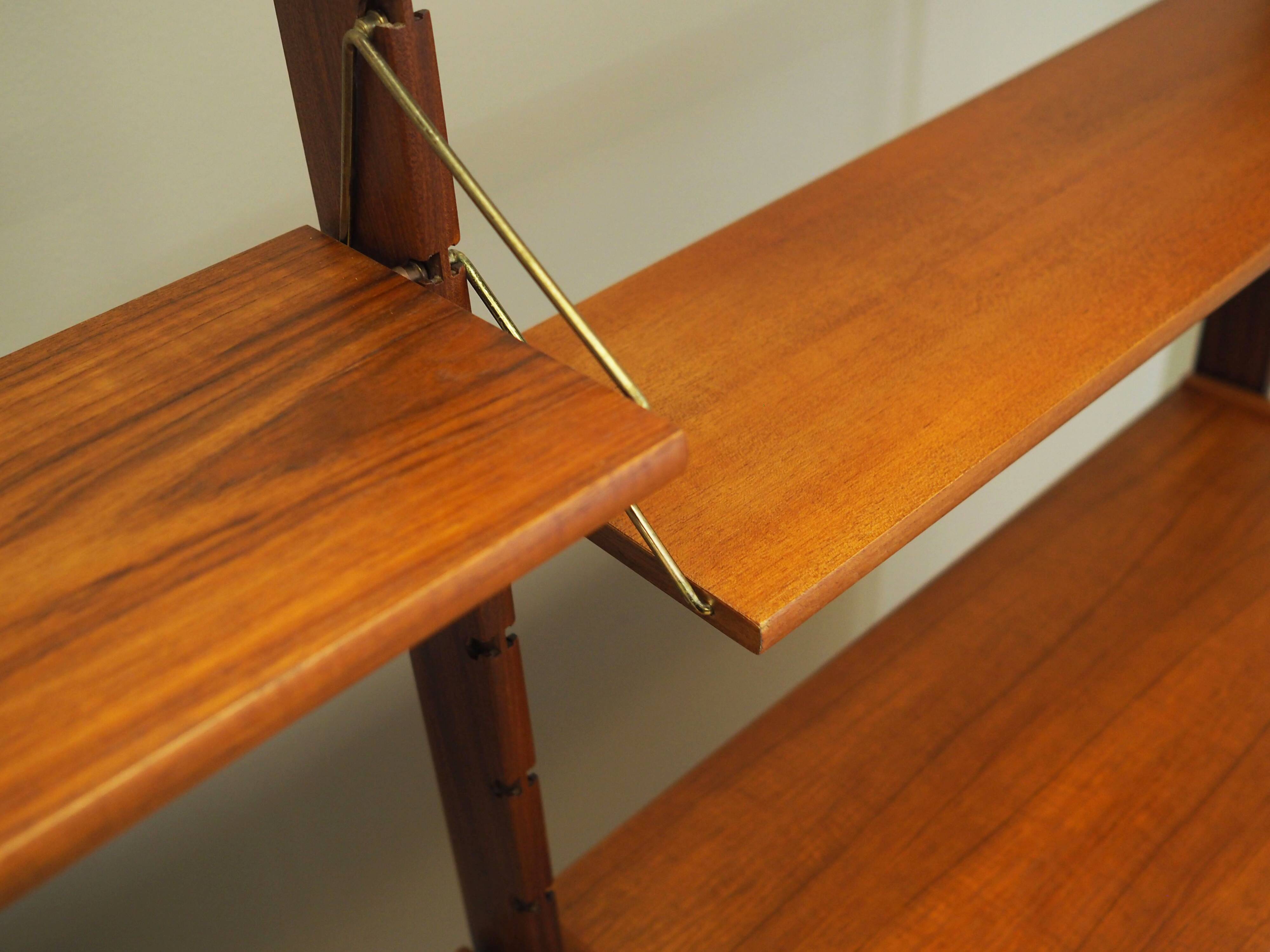 Teak system bookcase, Norwegian design, 1960s, production: Blindheim Mobelf