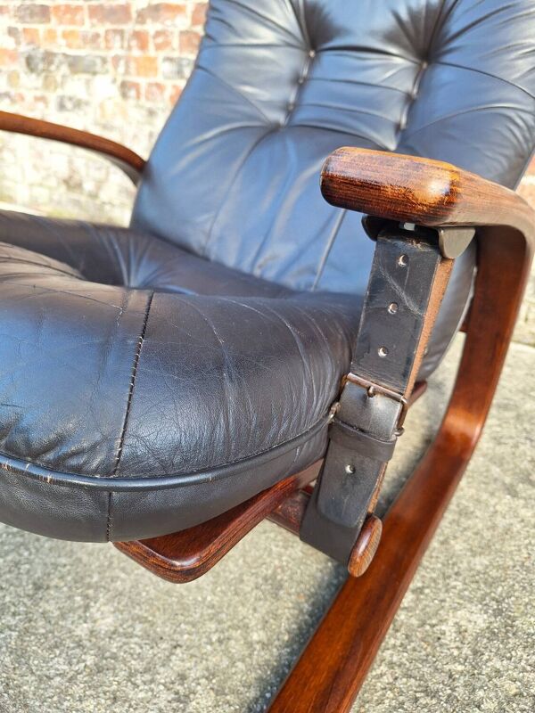 Fauteuil inclinable vintage modèle Panter, designer Arnt Lande pour Westnofa