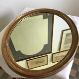Golden oval mirror  46x56cm