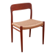 Chaise  Niels Otto Møller -  Corde danoise refaite -  modèle 75