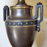 Lampe ancienne empire fin XIXe bonze