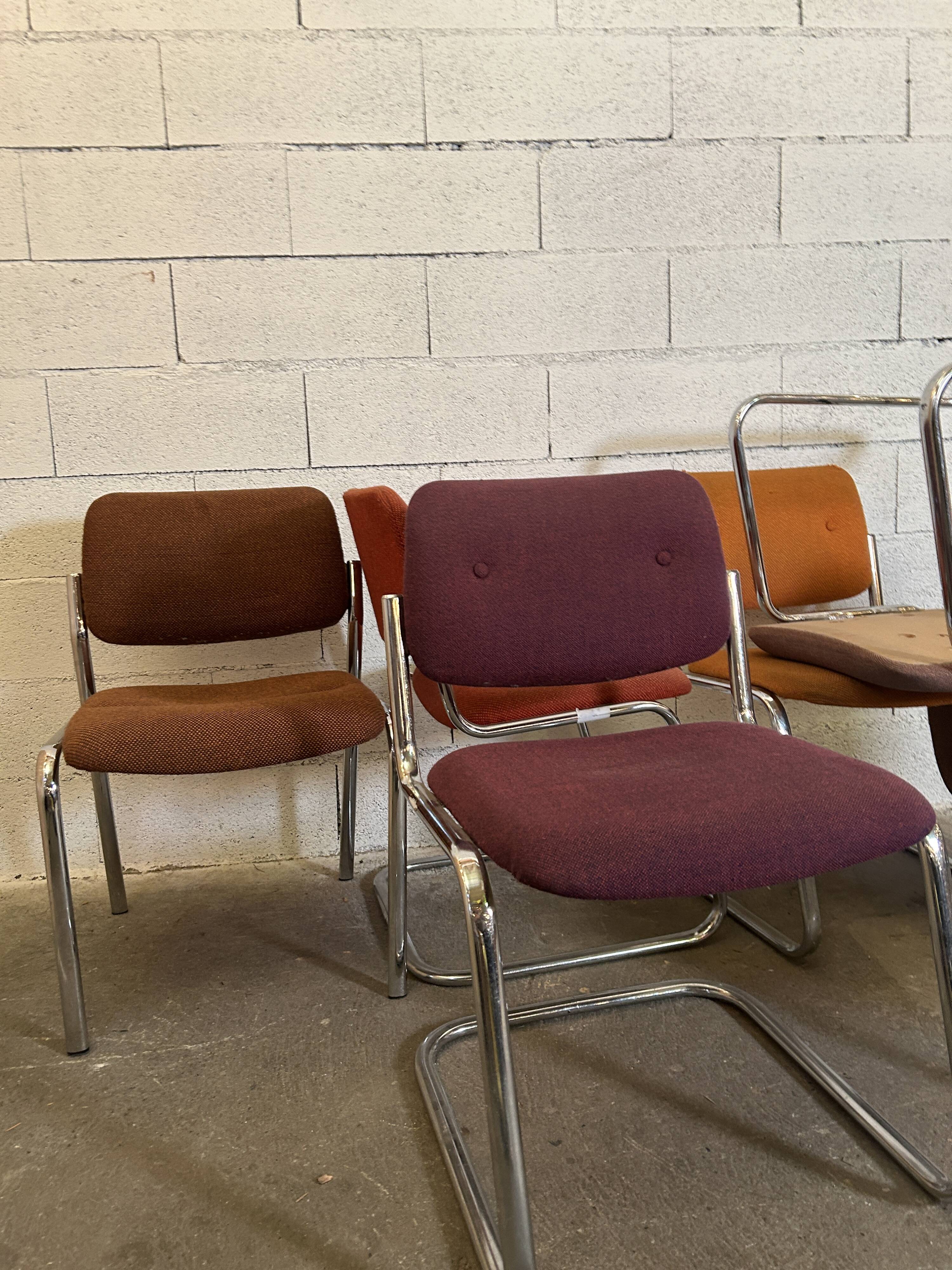 Set of 6 Steelcase style chairs