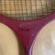 Paire raquette ancienne badminton player bois vintage