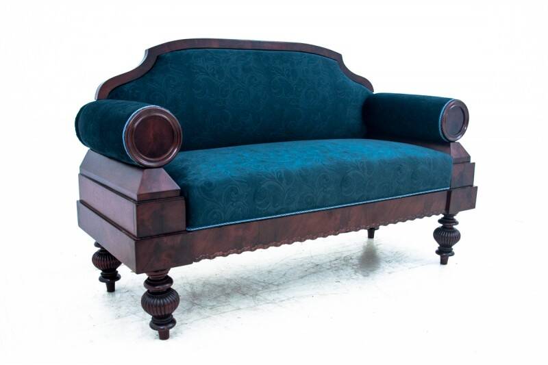Antique sofa, Northern Europe, circa 1870. Renovated.