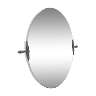 Miroir  ovale vintage à poser