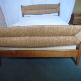 Brutalist design bed Charlotte Perriand style