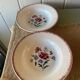 Antique Sarreguemines Prairial plates from the 1930s