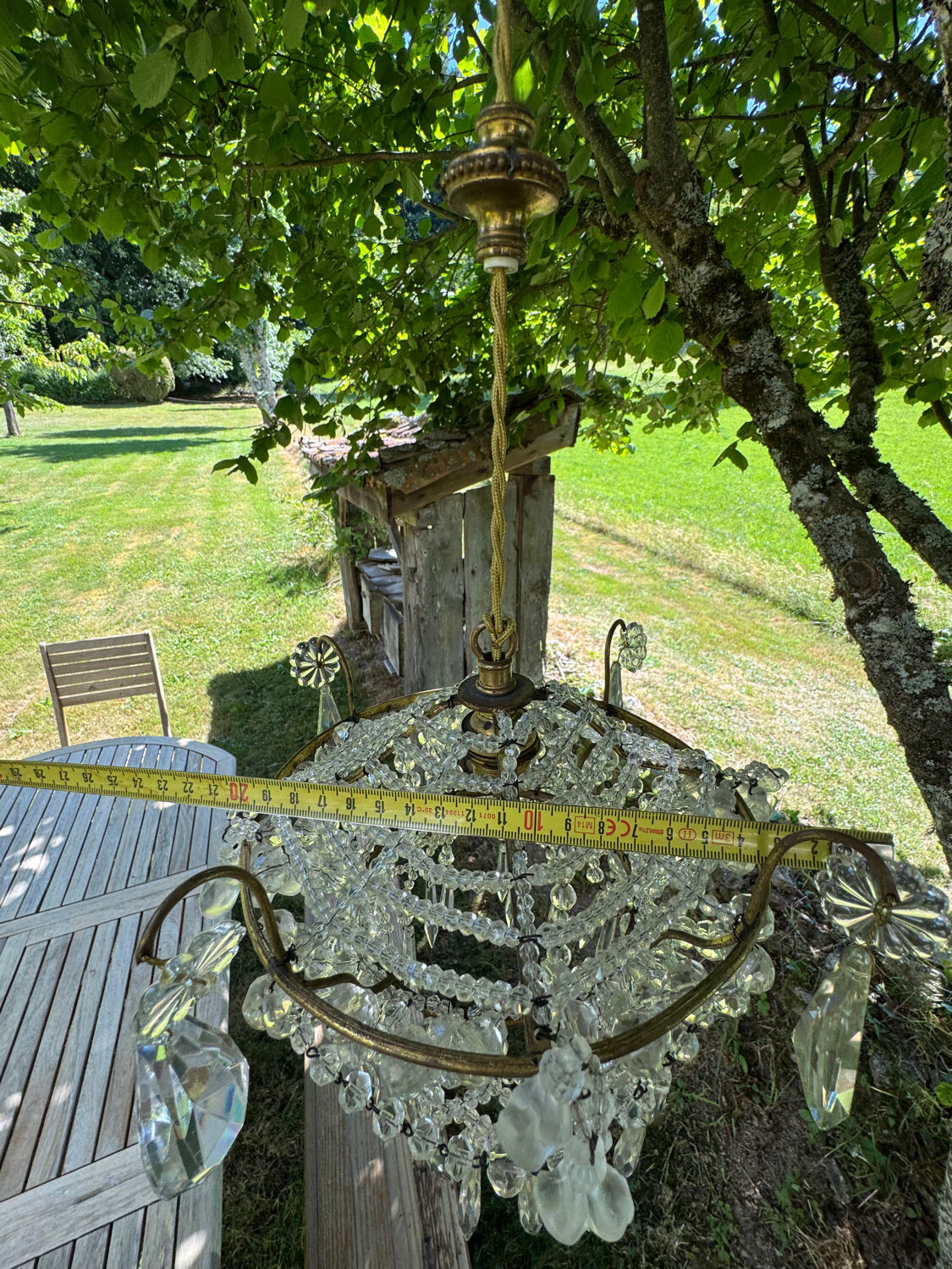 Antique chandelier from the 1930s