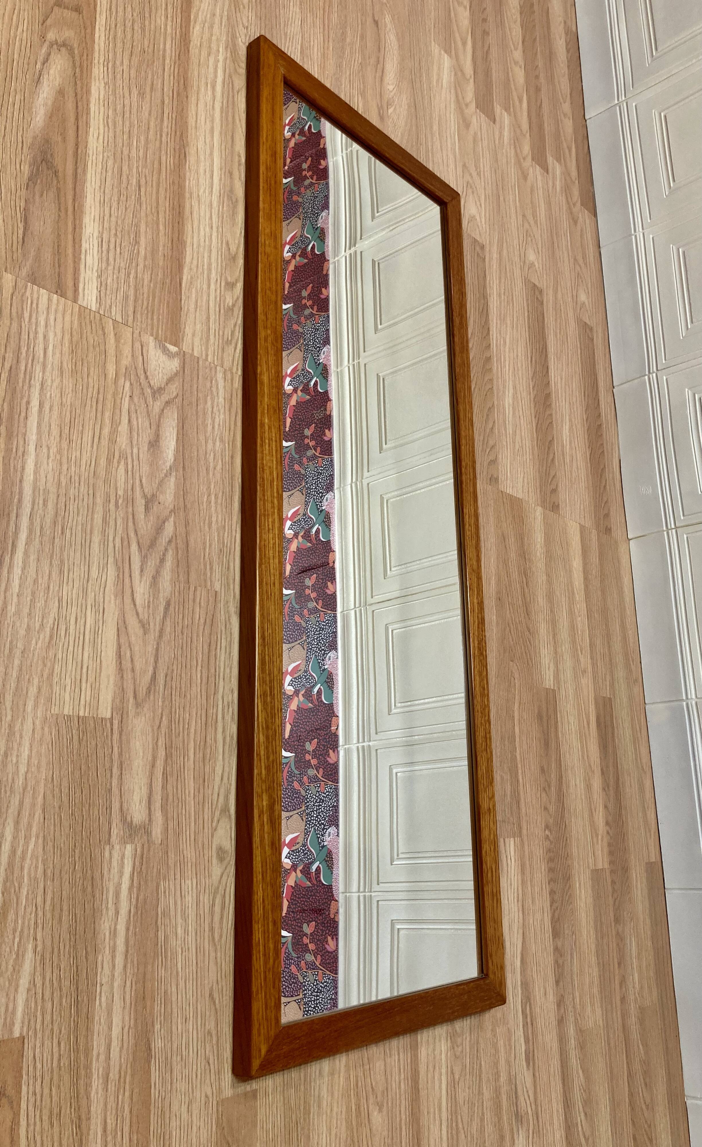 Large Scandinavian design mirror from the 1960s.