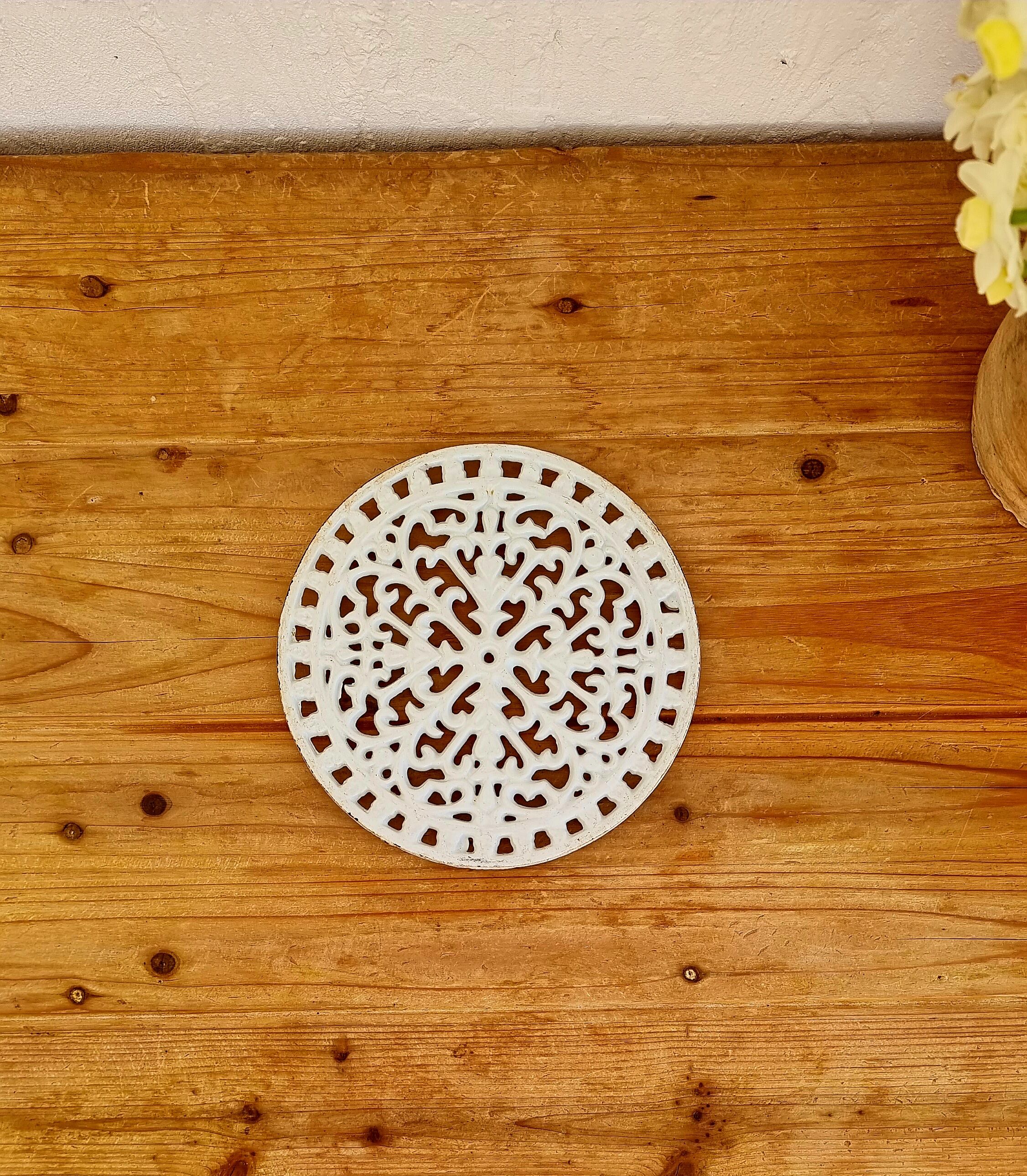 Sky blue cast iron trifle