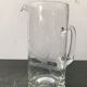 Former Pitcher Carafe Glass Blown Transparent - Engraving Eagle Vintage Kitchen